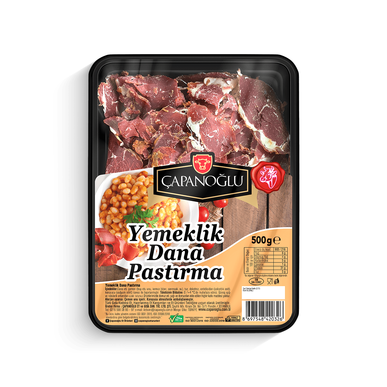 Yemeklik Dana Pastırma